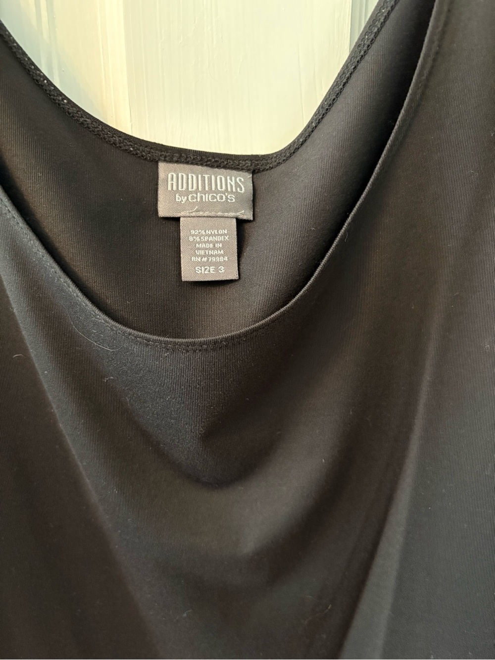 Chico's Black Sleeveless Scoop Neck Tank - Picture 2 of 2
